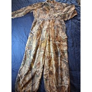 RedHead Mens Camouflage Hunting Coveralls Overalls Realtree Woods Camo Large L